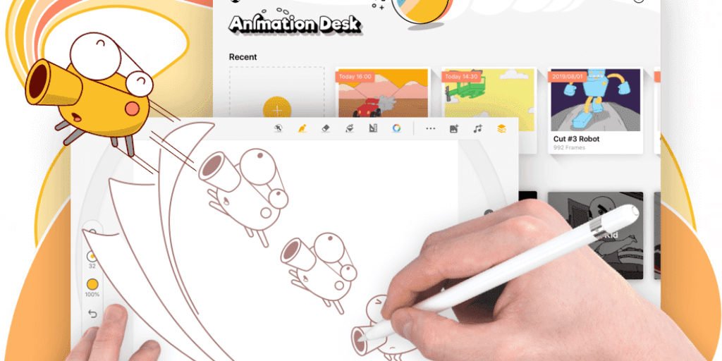 Applicazione per creare animazioni su iOS e iPadOS Animation Desk