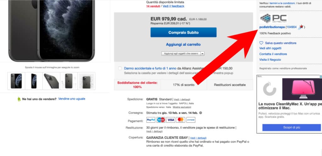 Come acquistare su eBay 2
