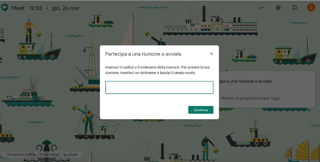 Come avviare una videolezione con Google Meet 3