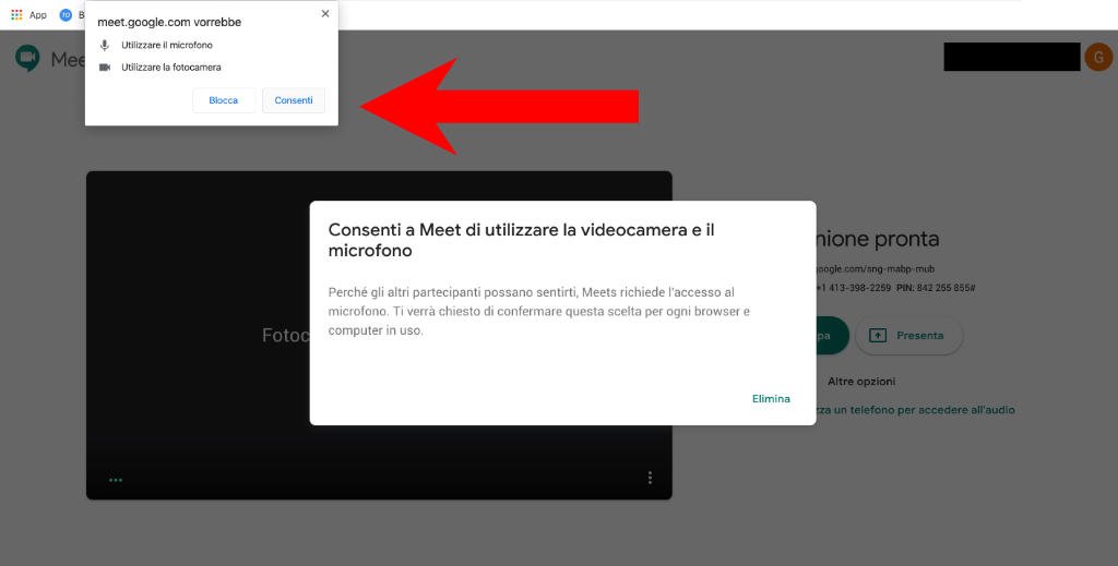 Come avviare una videolezione con Google Meet 4