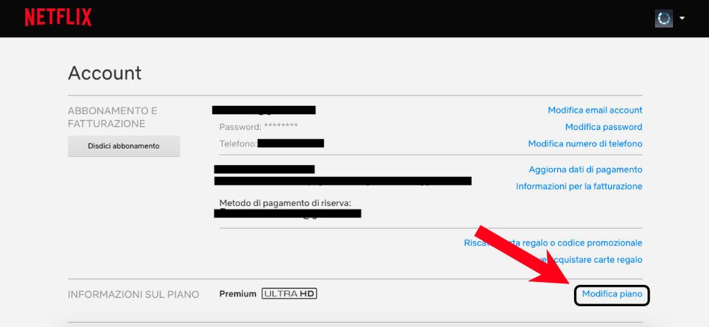Come cambiare il piano di abbonamento di Netflix 3