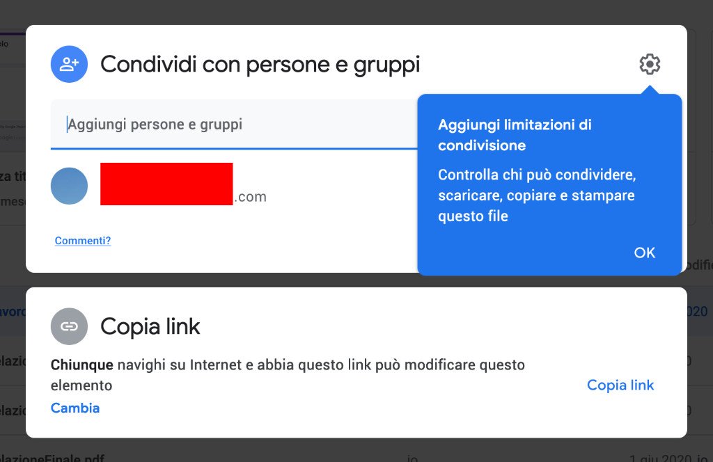Come condividere file su Google Drive 1