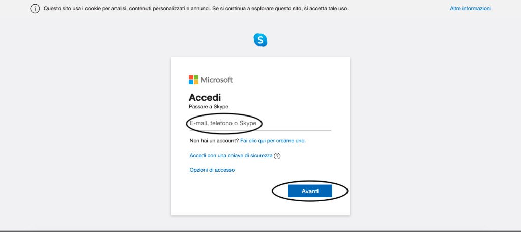 Come connettersi a Skype senza installarlo 3