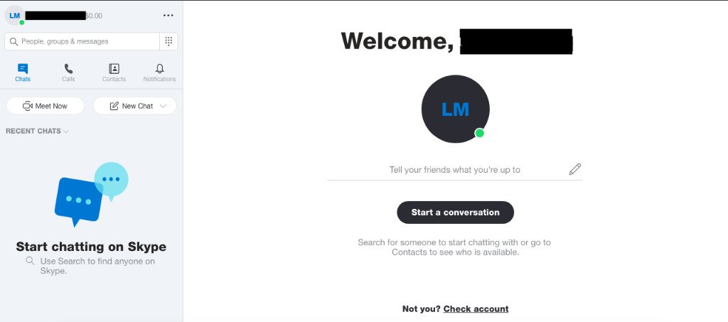 Come connettersi a Skype senza installarlo 5