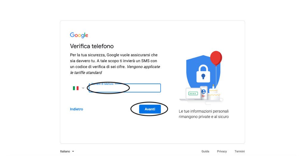 Come creare un account Google 5 1