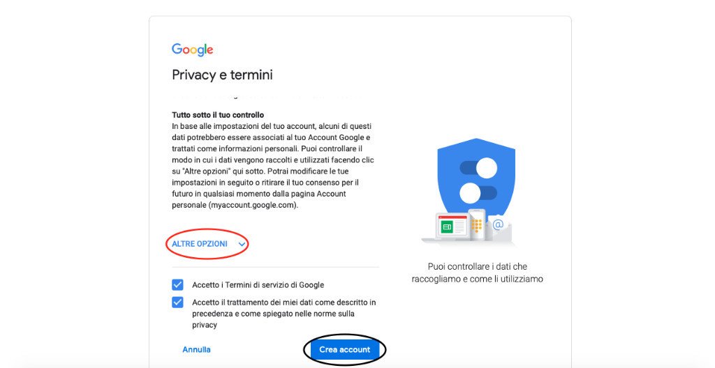 Come creare un account Google 9 1