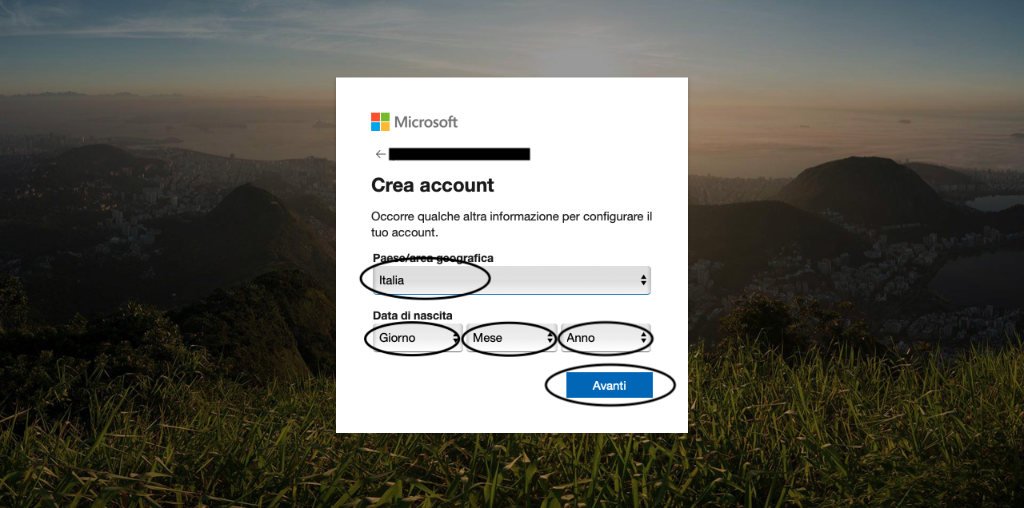 Come creare un account Microsoft 7