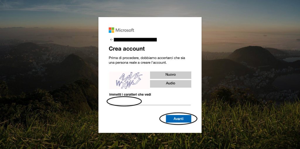 Come creare un account Microsoft 8