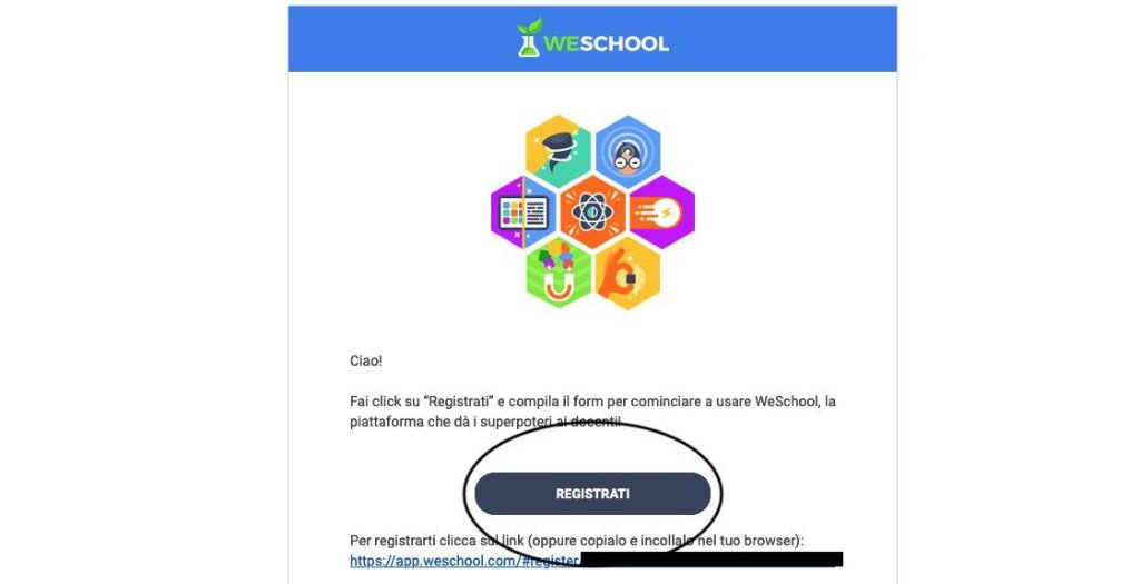 Come creare un account su WeSchool 4