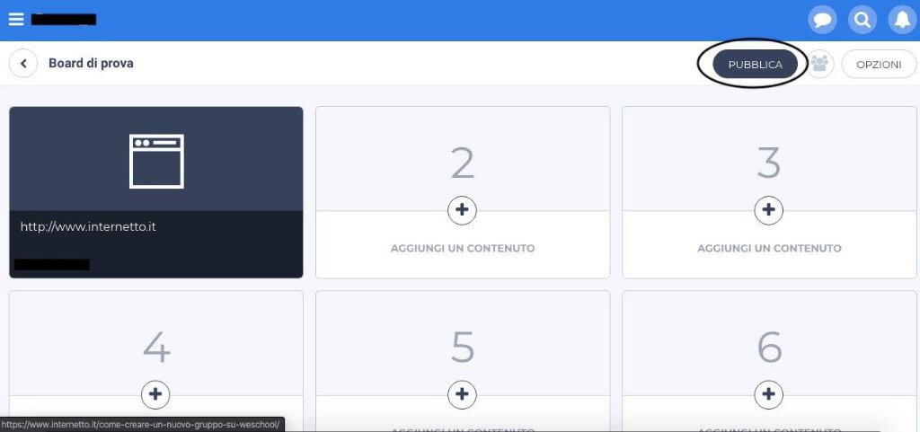 Come creare una board su WeSchool 5