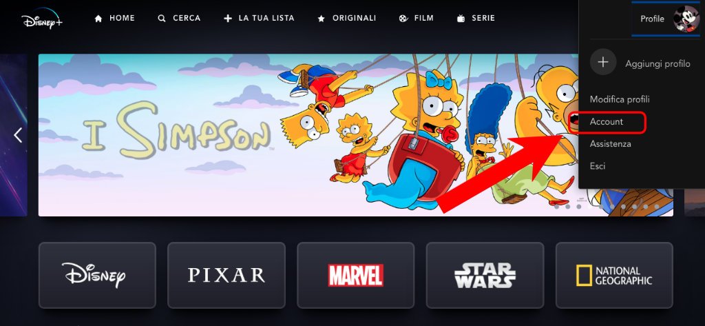 Come disattivare l’abbonamento a Disney Plus 1