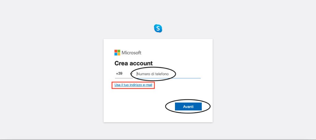 Come registrarsi su Skype 3