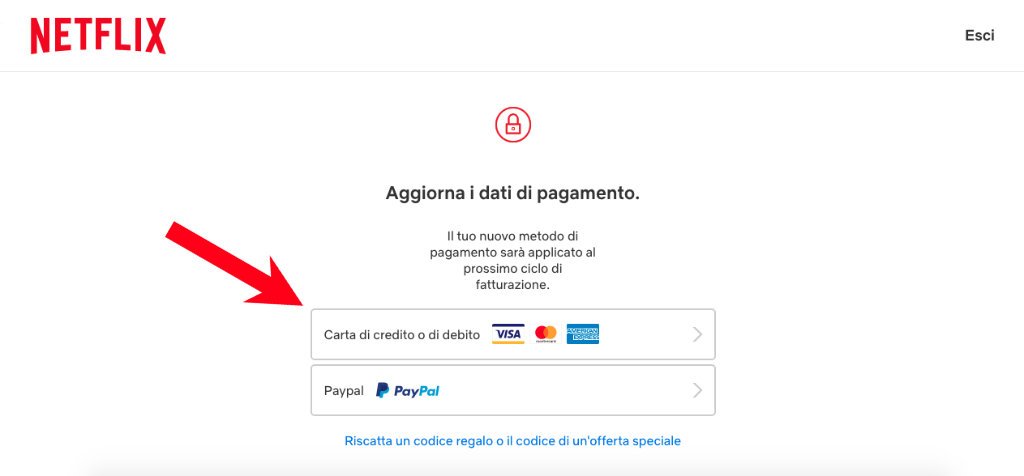 Come aggiornare i dati di pagamento su Netflix 5