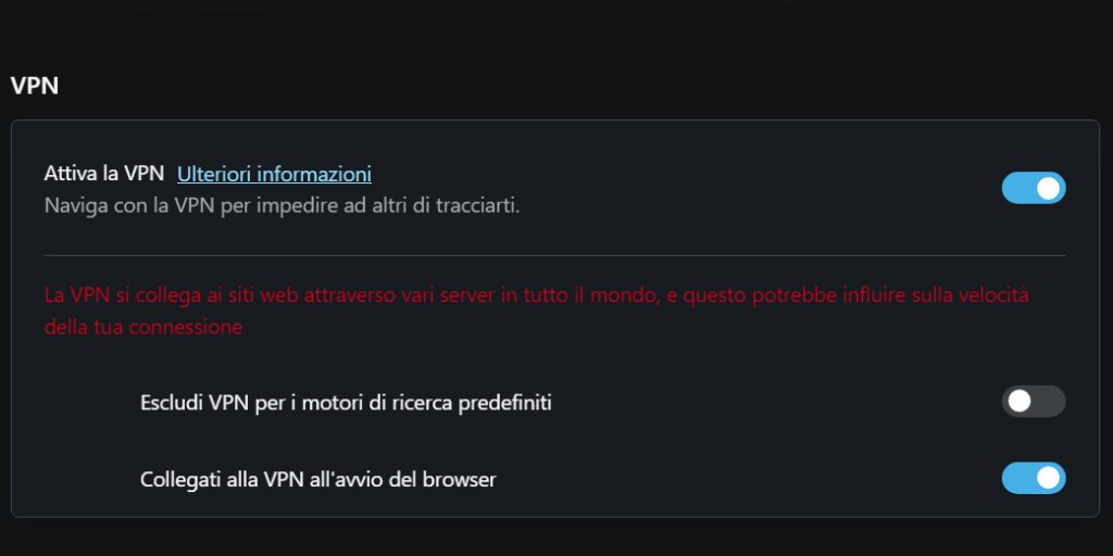 Come attivare la VPN su Opera su PC