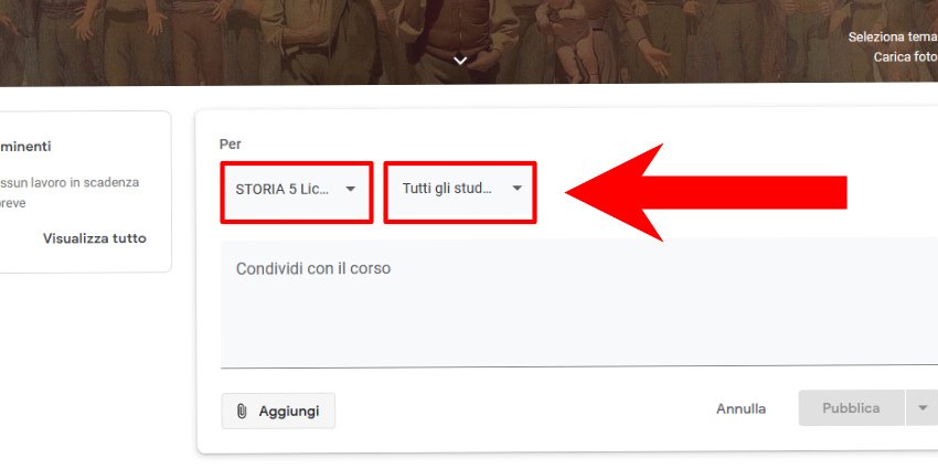 Come caricare file su Classroom 3