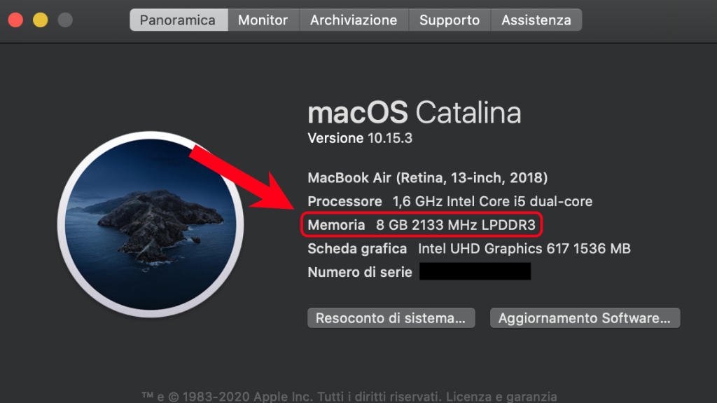 Come controllare la RAM del Mac 1