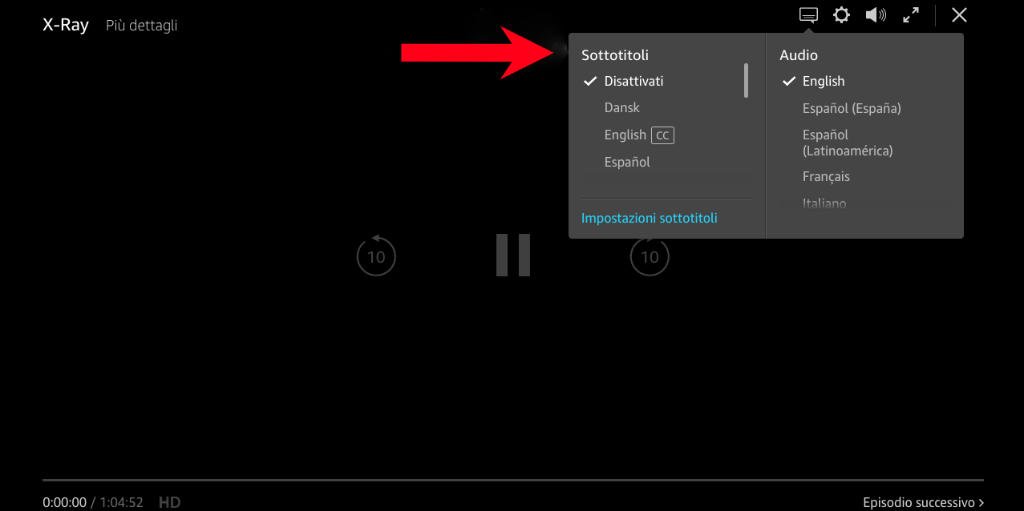 Come impostare lingua e sottotitoli su Prime Video 3