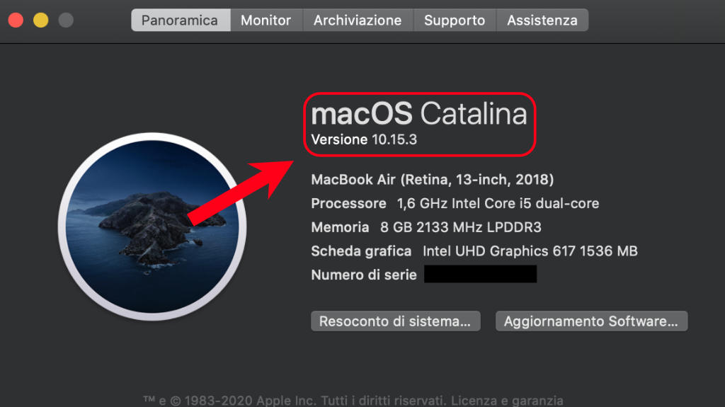 Come trovare la versione di macOS 2