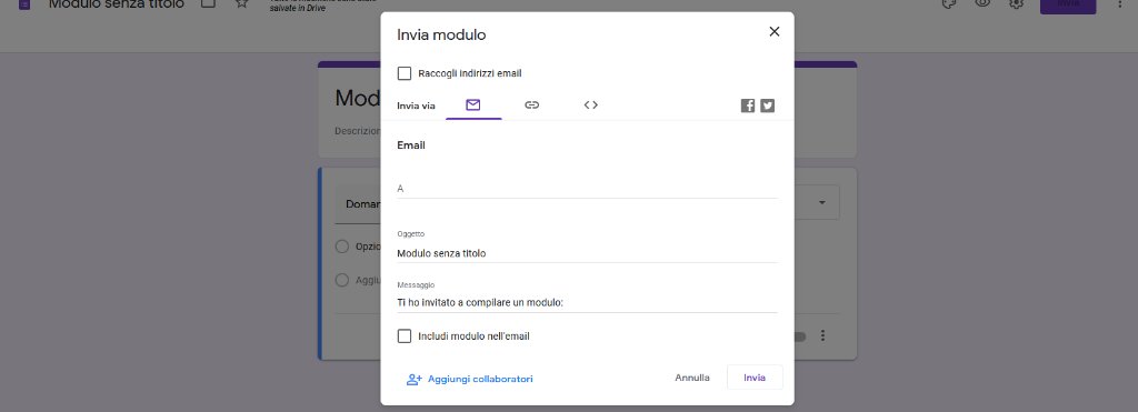 Come creare una verifica su Google Moduli Invia modulo