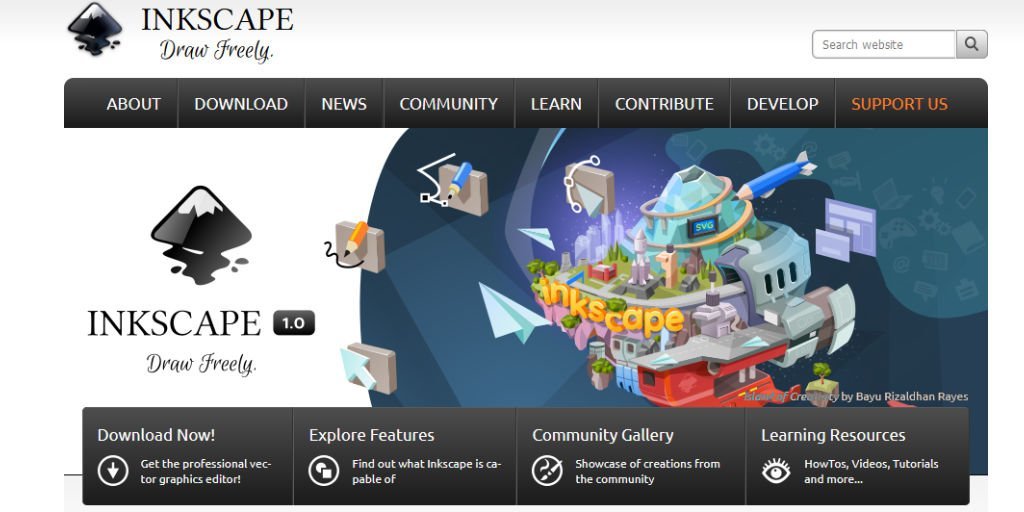 Inkscape Copertina - Le migliori alternative gratuite ad AutoCAD