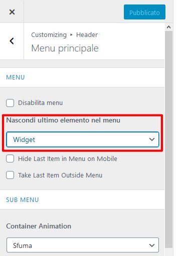 Come aggiungere icone social al menù primario di Astra 2