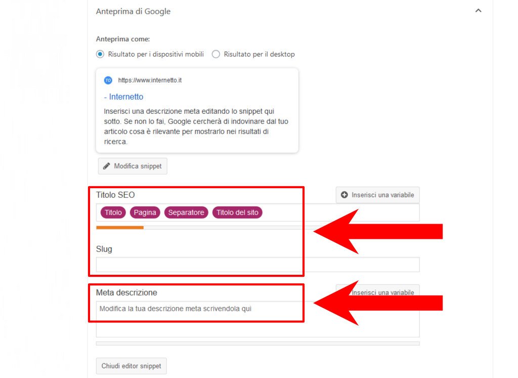 Come fare la SEO con Yoast 3