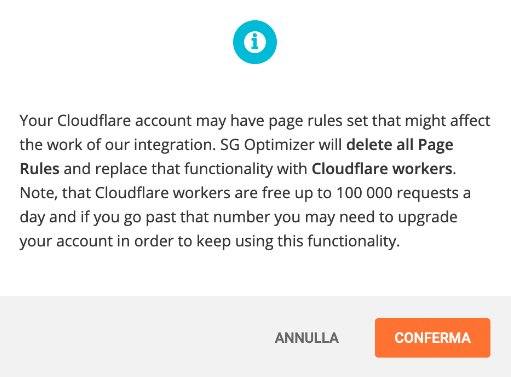 Avviso Cloudflare delete all page rules Cloudflare workers