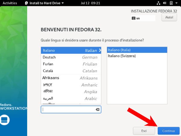 Come installare Fedora su VirtualBox 12
