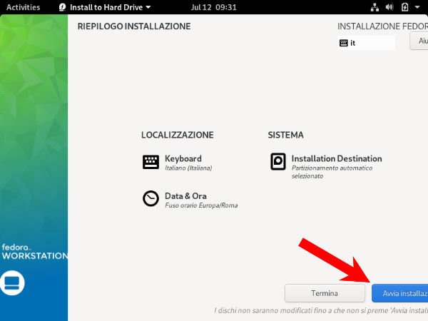 Come installare Fedora su VirtualBox 15