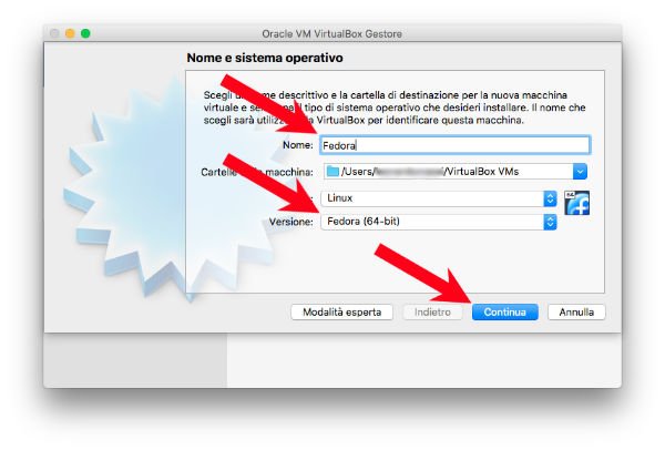 Come installare Fedora su VirtualBox 2