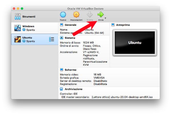 Come installare Ubuntu su VirtualBox 8.0
