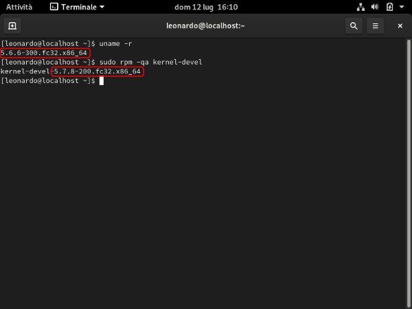 Come mettere Fedora su VirtualBox a schermo intero 1