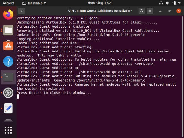Come mettere Ubuntu su VirtualBox a schermo intero 3