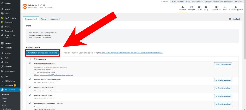 Fare manutenzione del database su WordPress 1