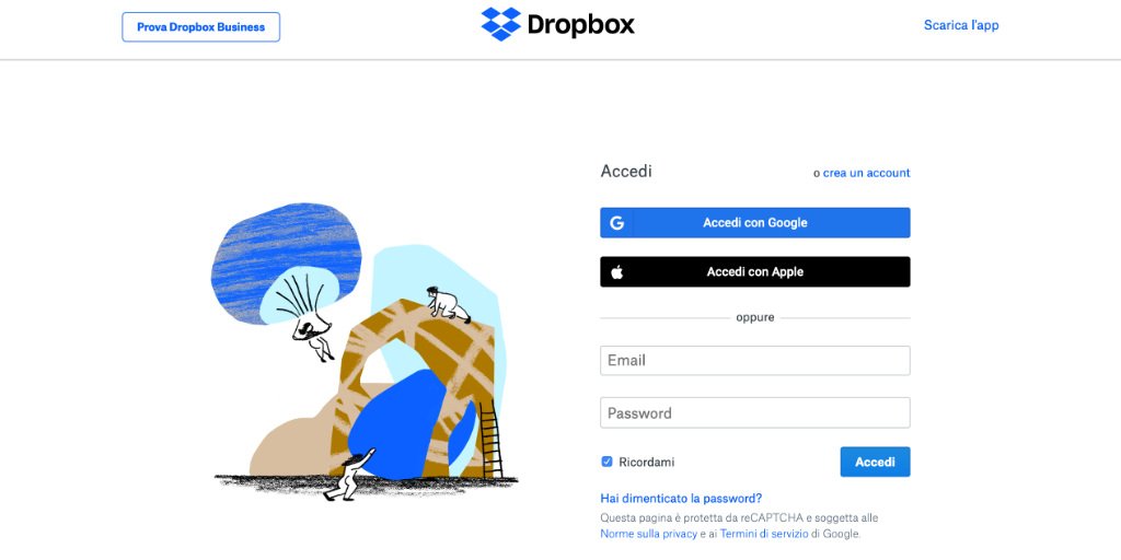 I migliori servizi cloud gratis Dropbox