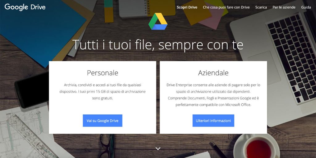 I migliori servizi cloud gratis Google Drive