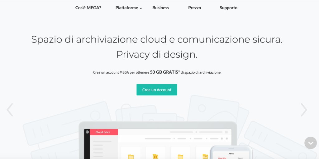 I migliori servizi cloud gratis MEGA