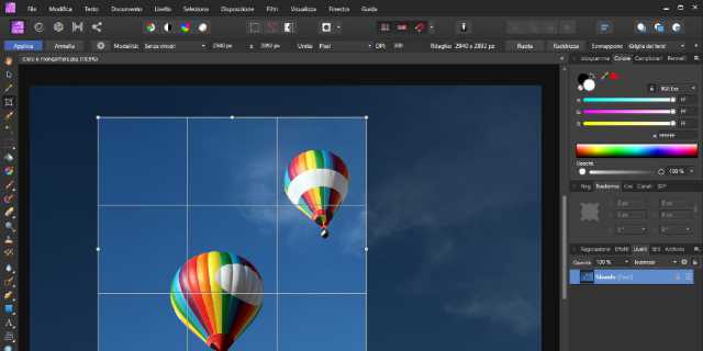 Come ritagliare una immagine con Affinity Photo Copertina