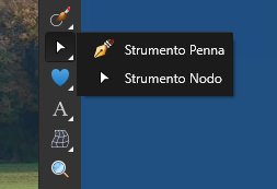 Strumento Penna e Strumento Nodo Affinity Photo