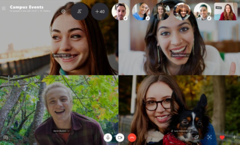 Migliori app per fare videochiamate di gruppo Skype App 2