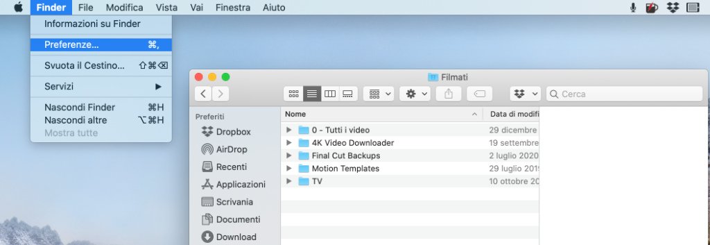 Trovare e attivare la cartella Immagini su macOS 1