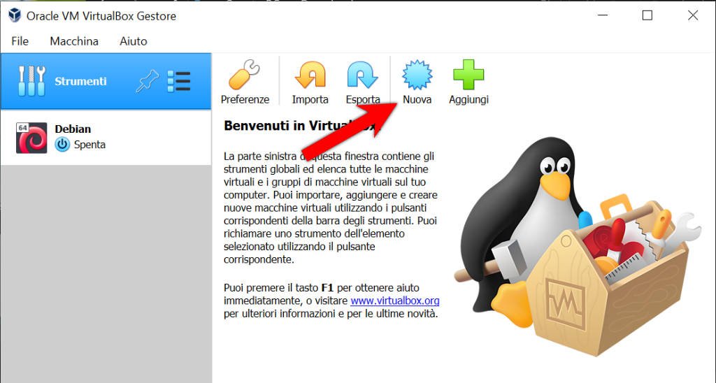 Come installare Debian su VirtualBox 1