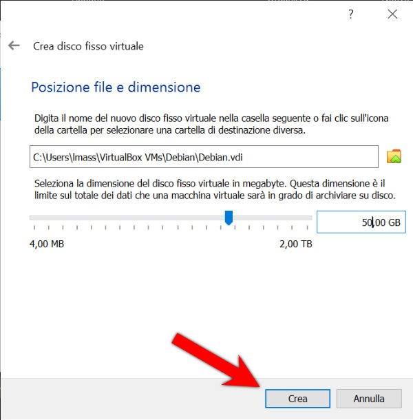 Come installare Debian su VirtualBox 7