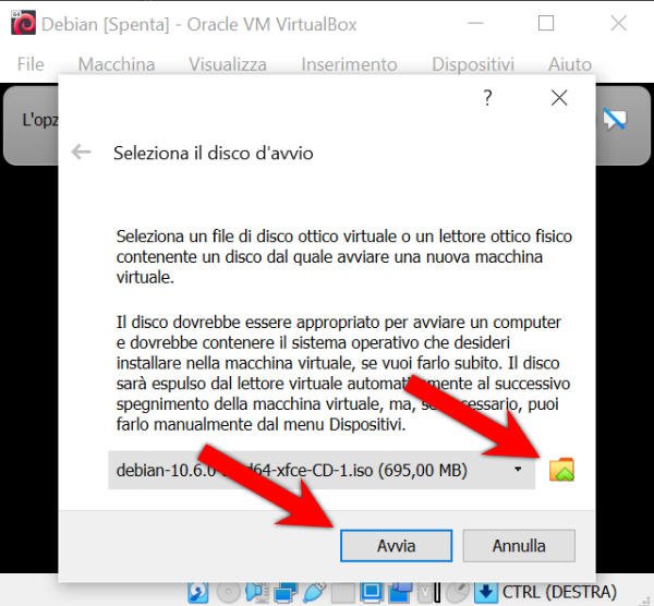 Come installare Debian su VirtualBox 9