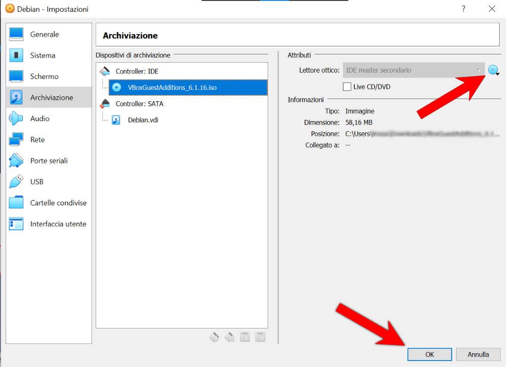 Installare le Guest Additions di VirtualBox su Debian 2 1