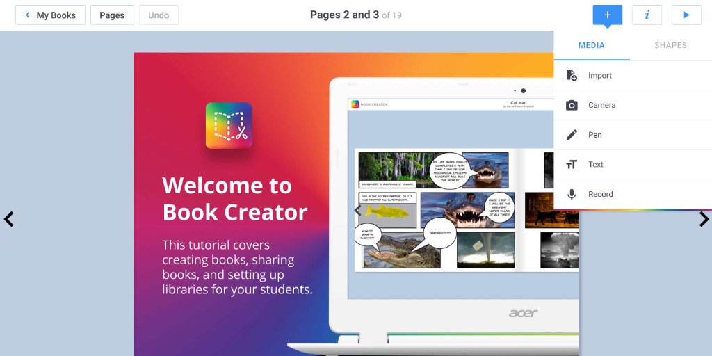 Creare una bacheca interattiva online Book Creator