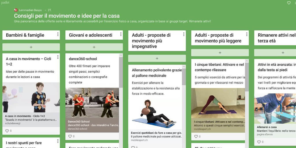 Creare una bacheca interattiva online Padlet