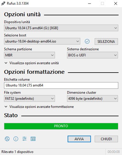 Masterizzare ISO Windows 10 su USB con Rufus