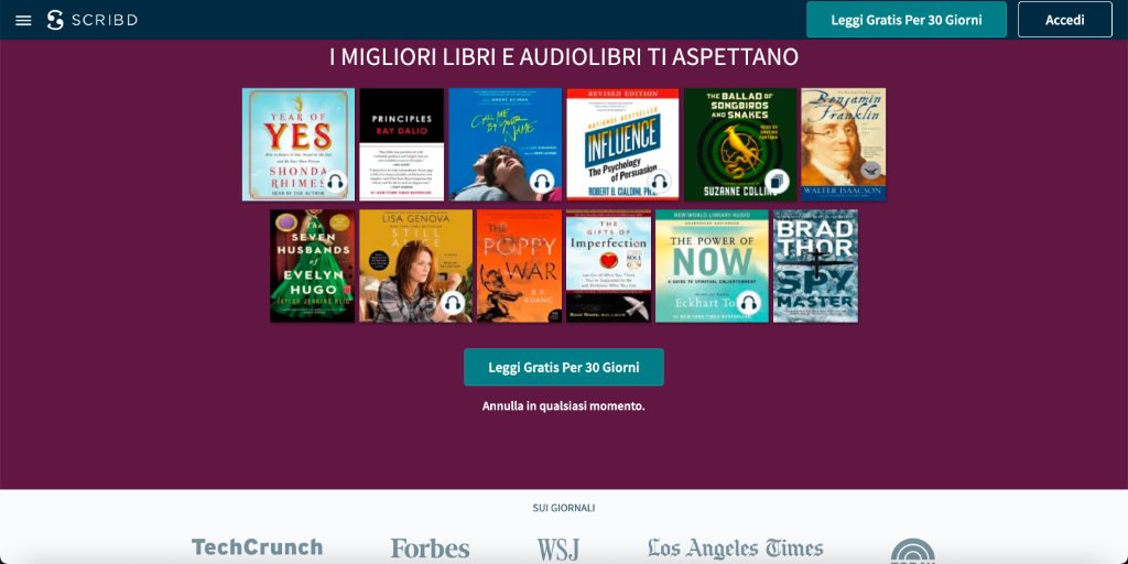 I migliori siti per scaricare libri gratis SCRIBD