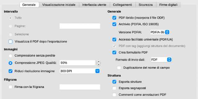 Come creare PDFA su LibreOffice Copertina